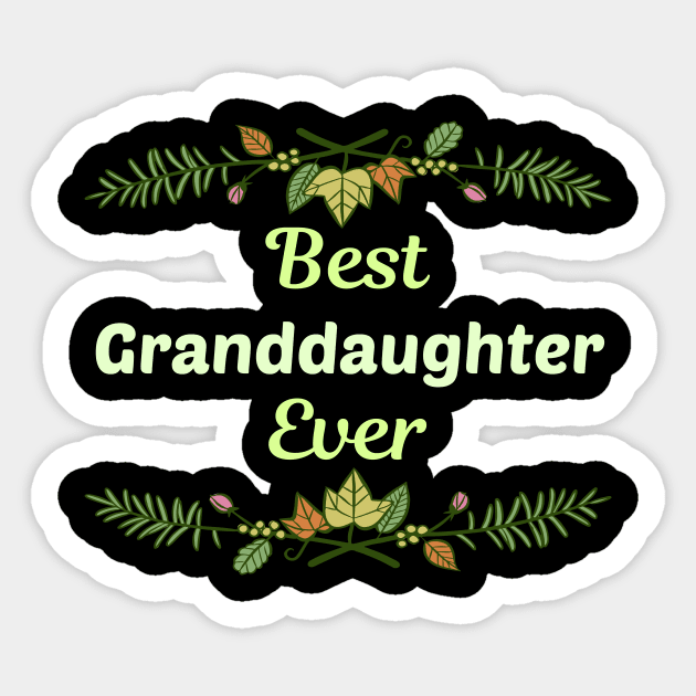 Family Leaf Granddaughter Sticker by blakelan128